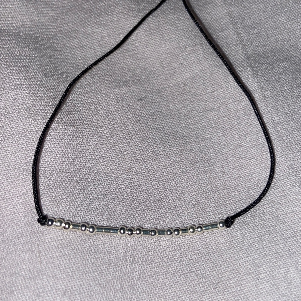 Morse Code Bracelet “Precious” Sterling Silver NIB - Picture 2 of 5